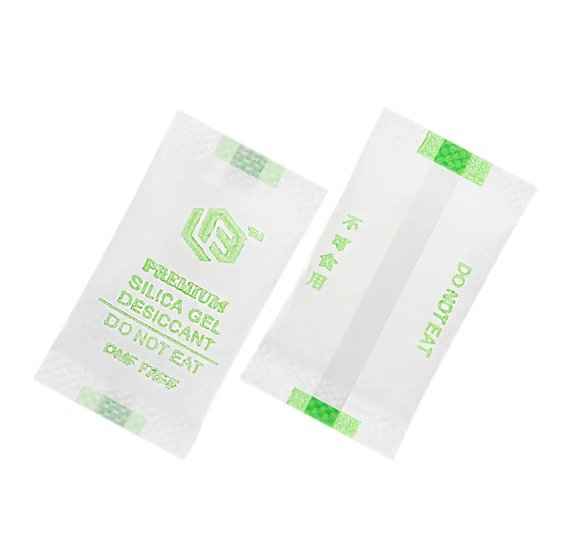 Porous paper silica gel packets